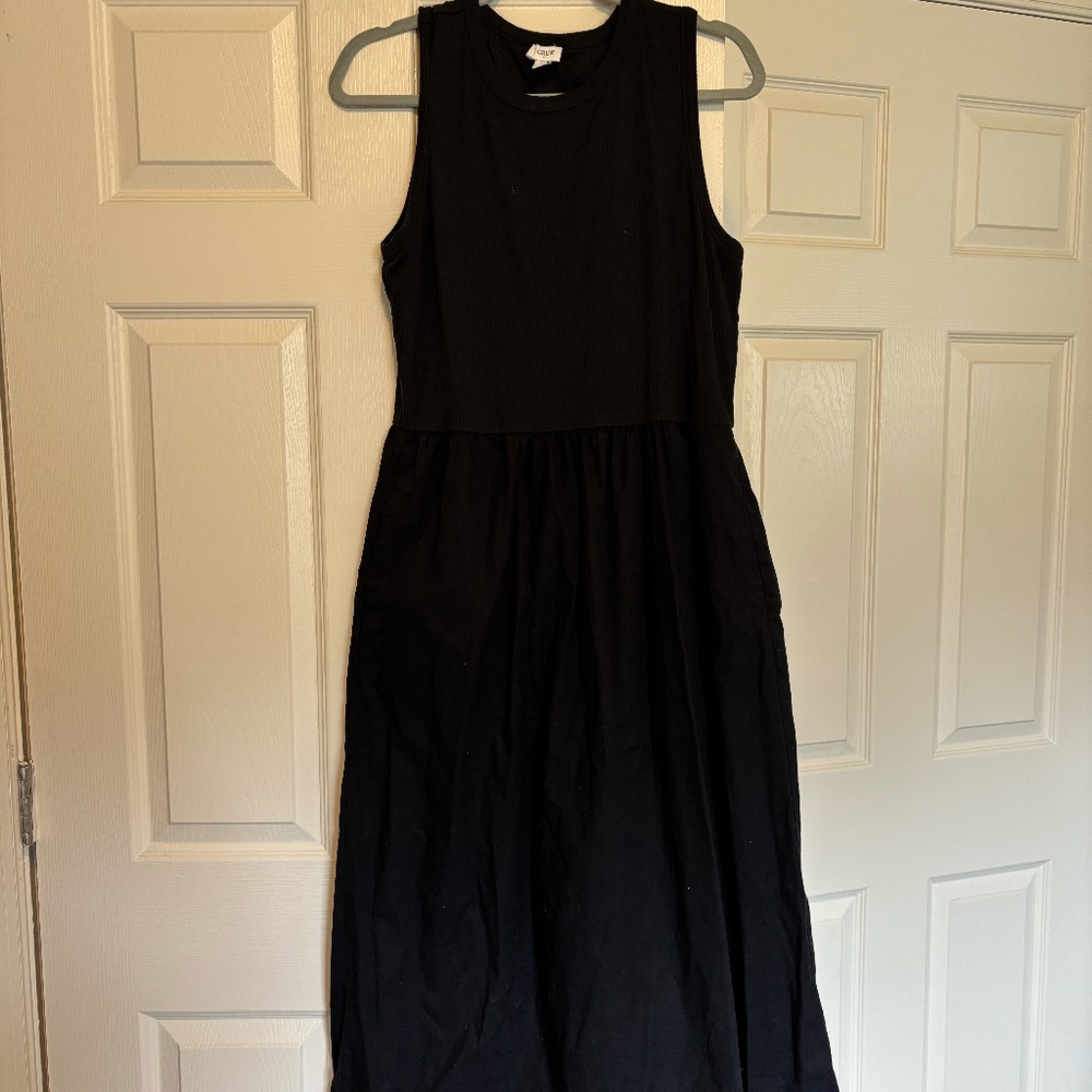 J. Crew Black Sleeveless Maxi Dress